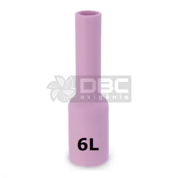 1b3 - Bocal Cerâmico n#6L (54N16L) Gás Lens TIG WP17 / WP26