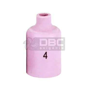 1b5 - Bocal Cerâmico n#4 (54N18) Gás Lens TIG WP17 / WP26