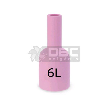 1a4- Bocal Cerâmico n#6L (57N75L) Gás Lens TIG WP17 / WP26