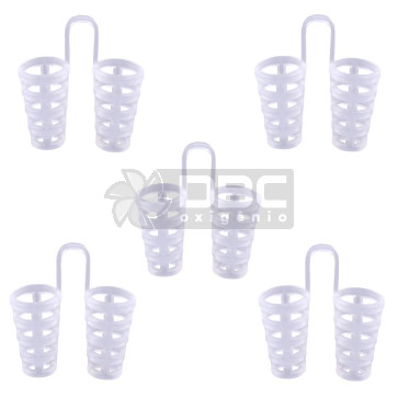 Kit 5 Clip Dilatador Nasal Anti-Ronco/Apnéia Tamanho Pequeno - S
