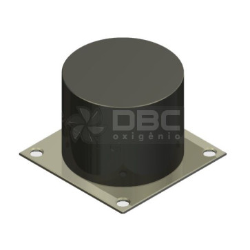 Amortecedor Vibra-Stop Batente de Borracha P (2200kg)