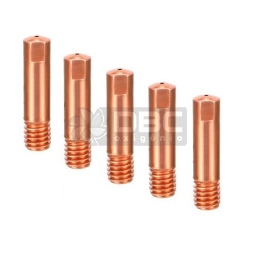 02d - Bico Contato M6x25 Tocha MIG MK15 0,6mm (5 unidades)