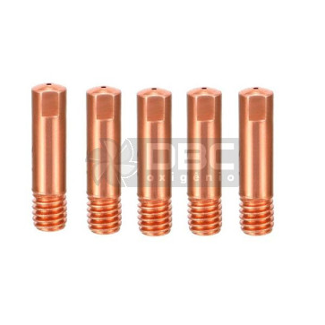 02f - Bico Contato M6x25 Tocha MIG MK15 1,0mm (5 unidades)