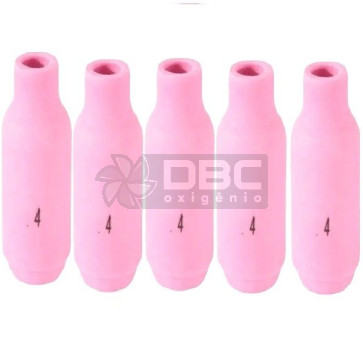 1c1 - Kit 5 Bocal Cerâmico n#04 (10N50) TIG WP17/ WP26 