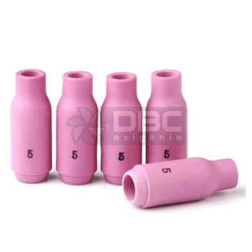 1c3 - Kit 5 Bocal Cerâmico n#05 (10N49)  TIG WP17 / WP26