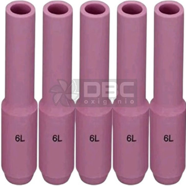 1c6 - Kit 5  Bocal Cerâmico n#06L (10N48L) TIG WP17 / WP26
