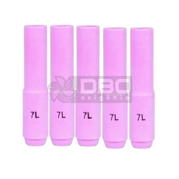 1c9 - Kit 5 Bocal Cerâmico n#07L (10N47L) TIG WP17 / WP26