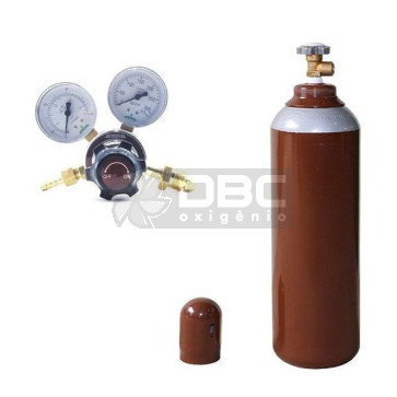Kit Cilindro Mistura MIG 3m3 (20 litros) + Regulador Mistura