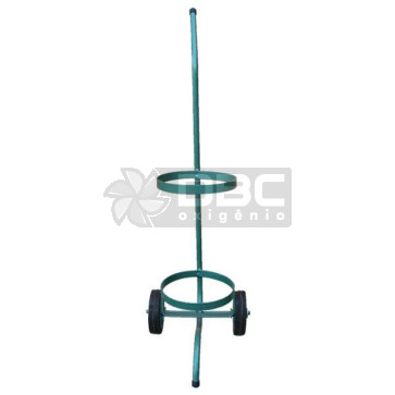 Carrinho Para Cilindro de 1m³ ou 2m³ Verde
