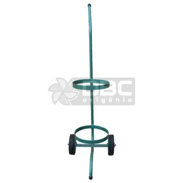 Carrinho Para Cilindro de 1m³ ou 2m³ Verde