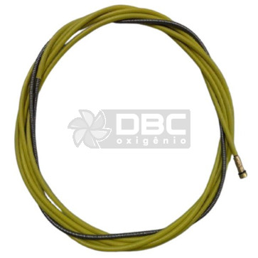 08a - Guia com Espiral amarelo 3,5mts P/Tocha MIG 36