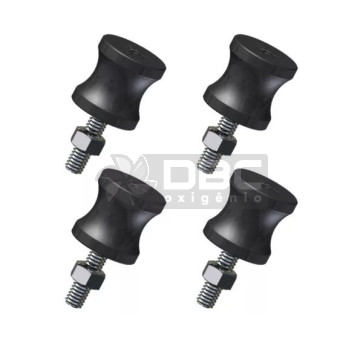 Jogo c/ 4 Amortecedor Vibra-Stop COXIM 2 MF(Macho-Fêmea) - 3/8" (600kg)