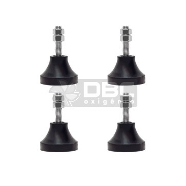 Jogo c/ 4 Amortecedor Vibra-Stop MICRO II 3/8" (280kg)