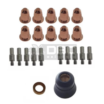 Kit Plasma Eletrodo Bico 0.9mm Bocal Difusor Corte S45