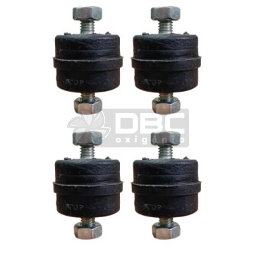 Jogo c/4 Amortecedor Vibra-Stop Coxim A3 M6 (55kg)