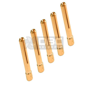 03d - Pinça 2,4 mm (3/32") Tocha TIG WP09 (5 unidades)