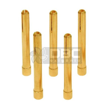 Pinça Tocha TIG WP17/WP26 2,4MM 3/32 (5 Unidades)