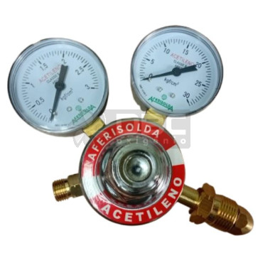 Regulador Pressão Acetileno Aferisolda RI-03 AC Bronze