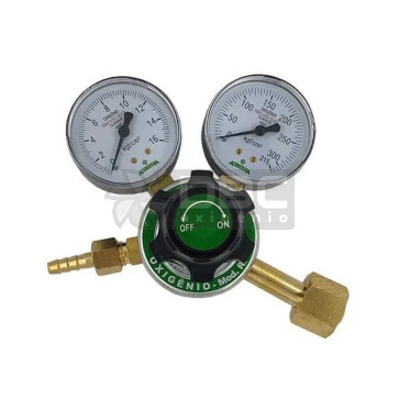 Regulador Pressão Oxigênio Aferisolda RI-16 Ox Bronze 