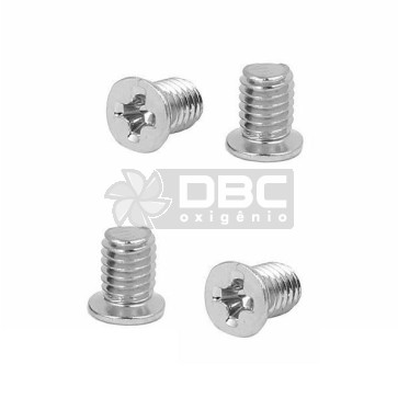 Kit com 4 Parafusos Cabeça Chata p/ HD SSD 2.5" Disco Rígido M3x5mm