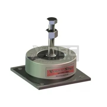 Amortecedor Vibra-Stop c/ Chapa 4 furos MINI 1/2" (500kg)