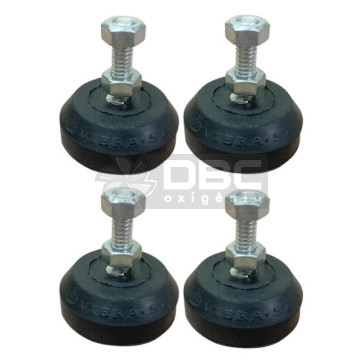 Kit 4 Amortecedores Vibra-Stop VS 03 1/4" (40kg)