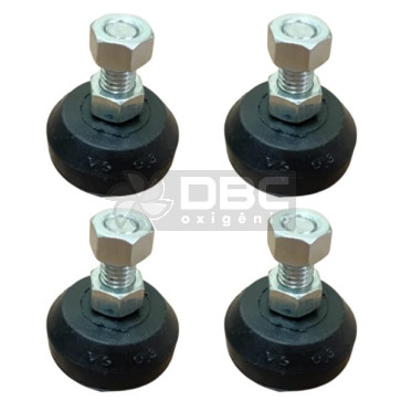 Kit 4 Amortecedores Vibra-Stop VS 03 3/8" (40kg)