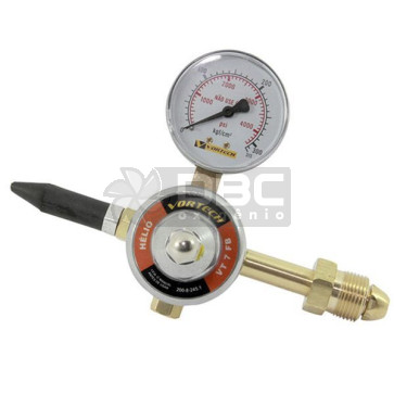 Regulador para Gás Hélio Vortech Center Soldas VT 7FB Para Balão