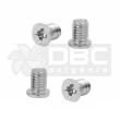 Kit com 4 Parafusos Cabeça Chata p/ HD SSD 2.5" Disco Rígido M3x5mm