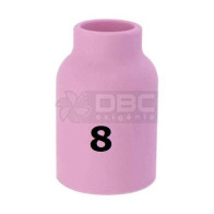 1b1 - Bocal Cerâmico n#8 (54N14) Gás Lens TIG WP17 / WP26