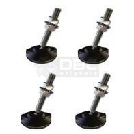 Jogo c/4 Amortecedor Vibra-Stop Calço Articulado I M10x70mm (50kg)