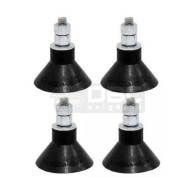 Jogo c/ 4 Amortecedor Vibra-Stop Ventosa I 1/4" (25kg)