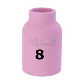 1b1 - Bocal Cerâmico n#8 (54N14) Gás Lens TIG WP17 / WP26