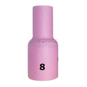 1a2- Bocal Cerâmico n#8L (57N74L) Gás Lens TIG WP17 / WP26