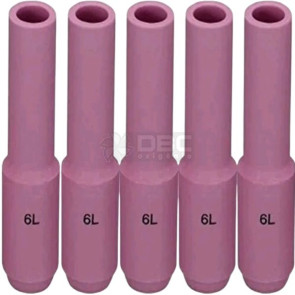 1c6 - Kit 5  Bocal Cerâmico n#06L (10N48L) TIG WP17 / WP26