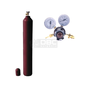 Kit Cilindro Argônio 7m3 (40 litros) Vazio + Regulador Argônio