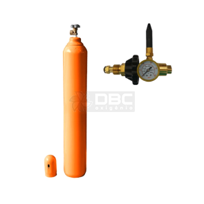Kit Cilindro Hélio 10m3 (50 litros) Vazio + Regulador Bexigas