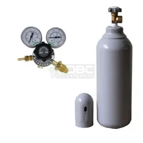 kit Cilindro Nitrogênio 1m3 (7 litros) + Regulador Nitrogenio RI-40 N2 Bronze Aferisolda