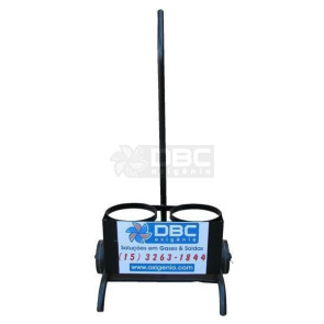 Carrinho para 2 Cilindros de 1m³  