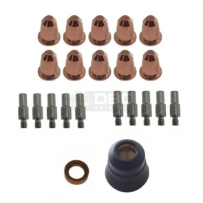Kit Plasma Eletrodo Bocal Difusor Bico 0.8mm Corte S45