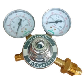 Regulador Pressão Nitrogênio Aferisolda RI-40 N2 Bronze