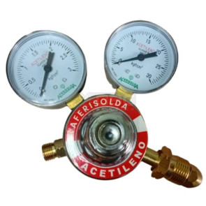 Regulador Pressão Acetileno Aferisolda RI-03 AC Bronze