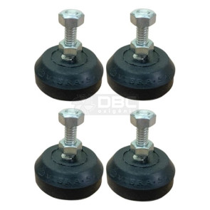 Kit 4 Amortecedores Vibra-Stop VS 03 1/4" (40kg)